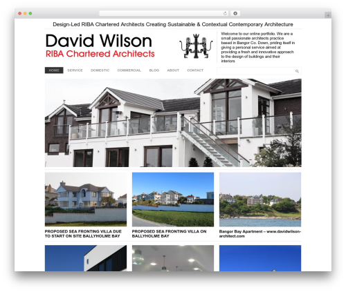 WP theme Architekt Theme Responsive - davidwilson-architect.com