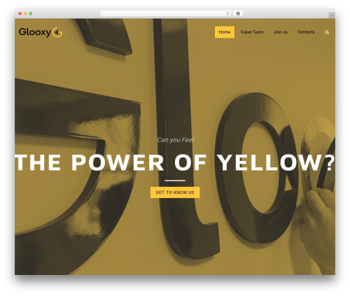 You WordPress theme - glooxyweb.com