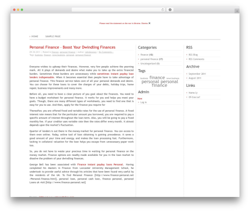 ADSimple WordPress blog theme - duncaness.of-cour.se