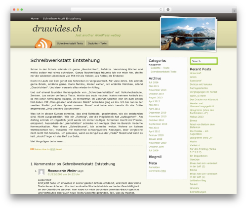 Amazing Grace WordPress theme - druwides.ch