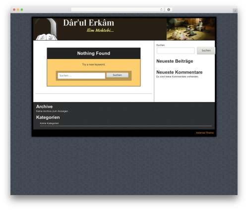 Asteroid WordPress theme - darulerkam.de Asteroid WordPress theme - darulerkam.de