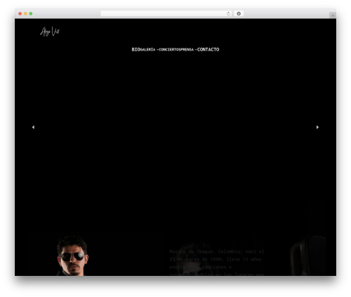 Avik WordPress theme - alejovillalobosmusic.com