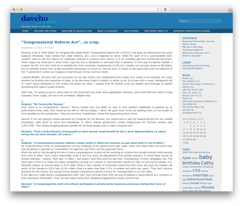 Best WordPress theme Fluid Blue - daveho.com