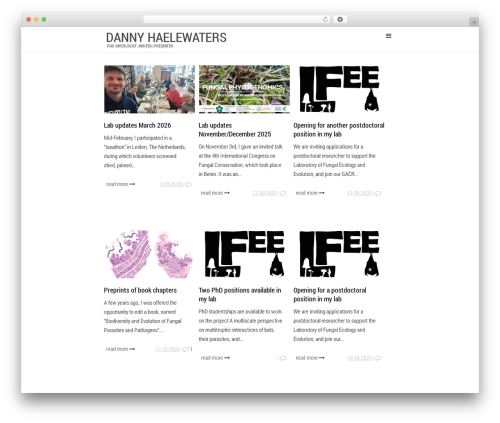 Codium Now WordPress theme - dannyhaelewaters.com