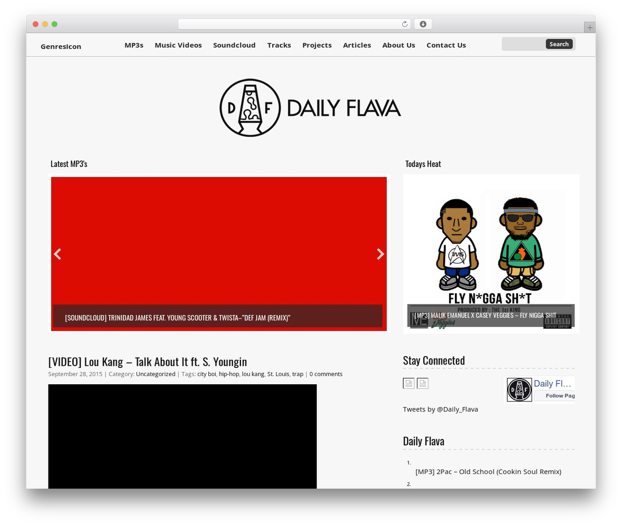DailyFlava WordPress theme - dailyflava.com