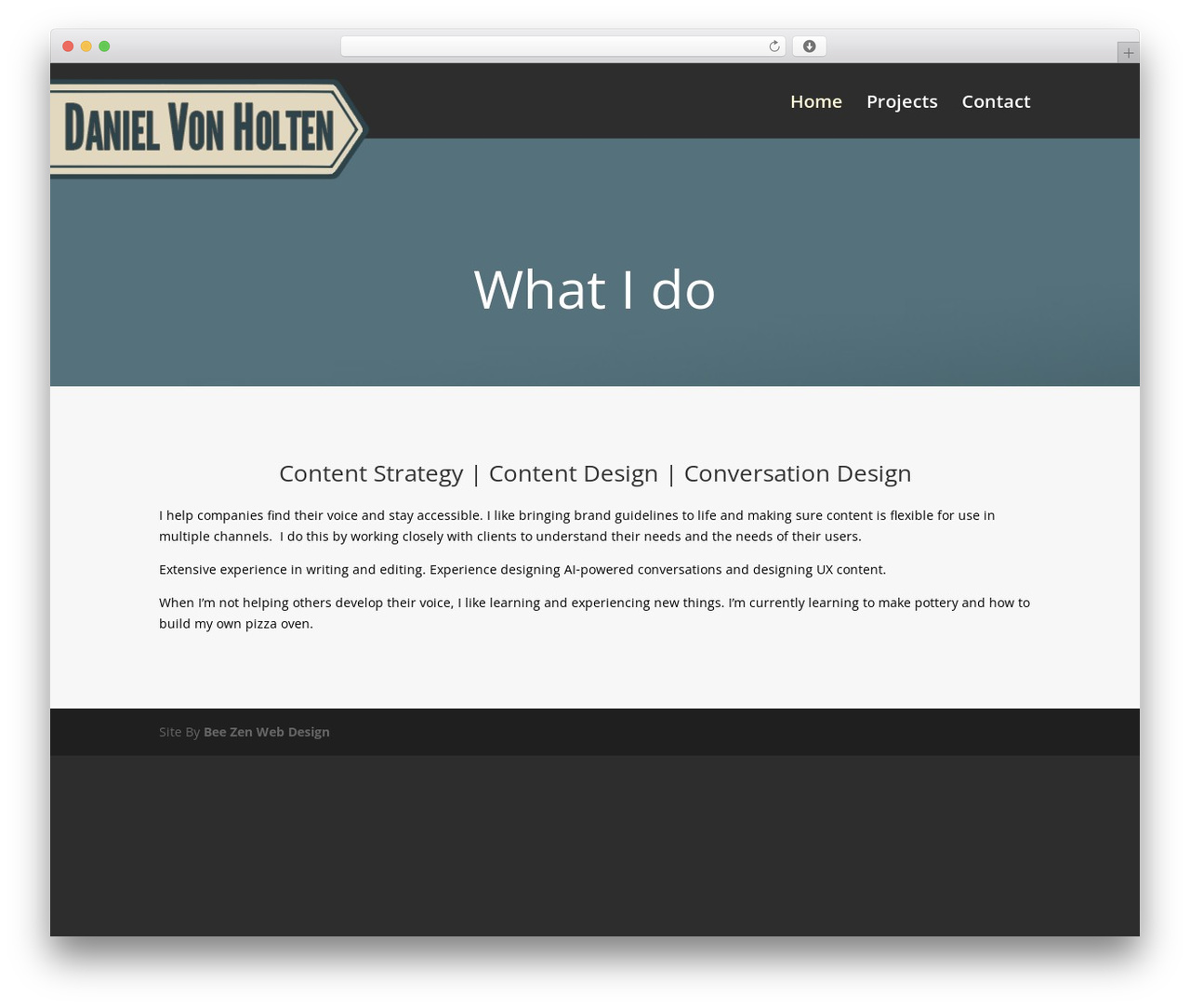 Divi WordPress theme design - danielvonholten.com