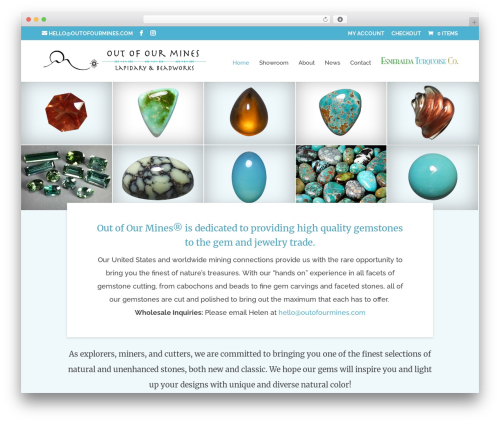 Divi WordPress theme - outofourmines.com