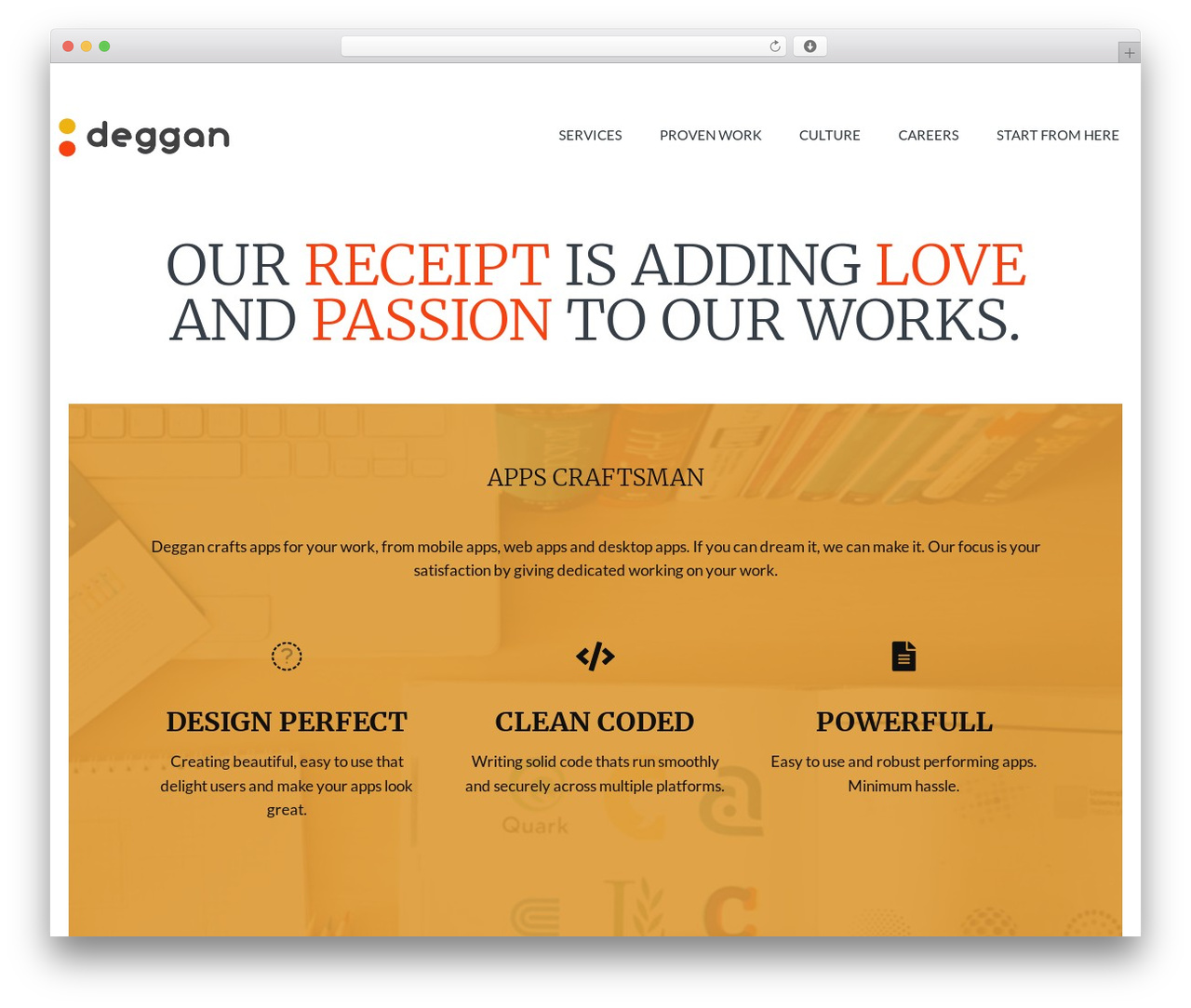 Doctype theme WordPress - deggan.com