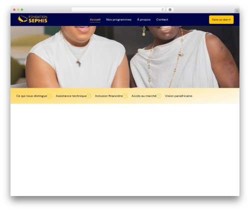 Execor WordPress page theme - fondationsephis.org