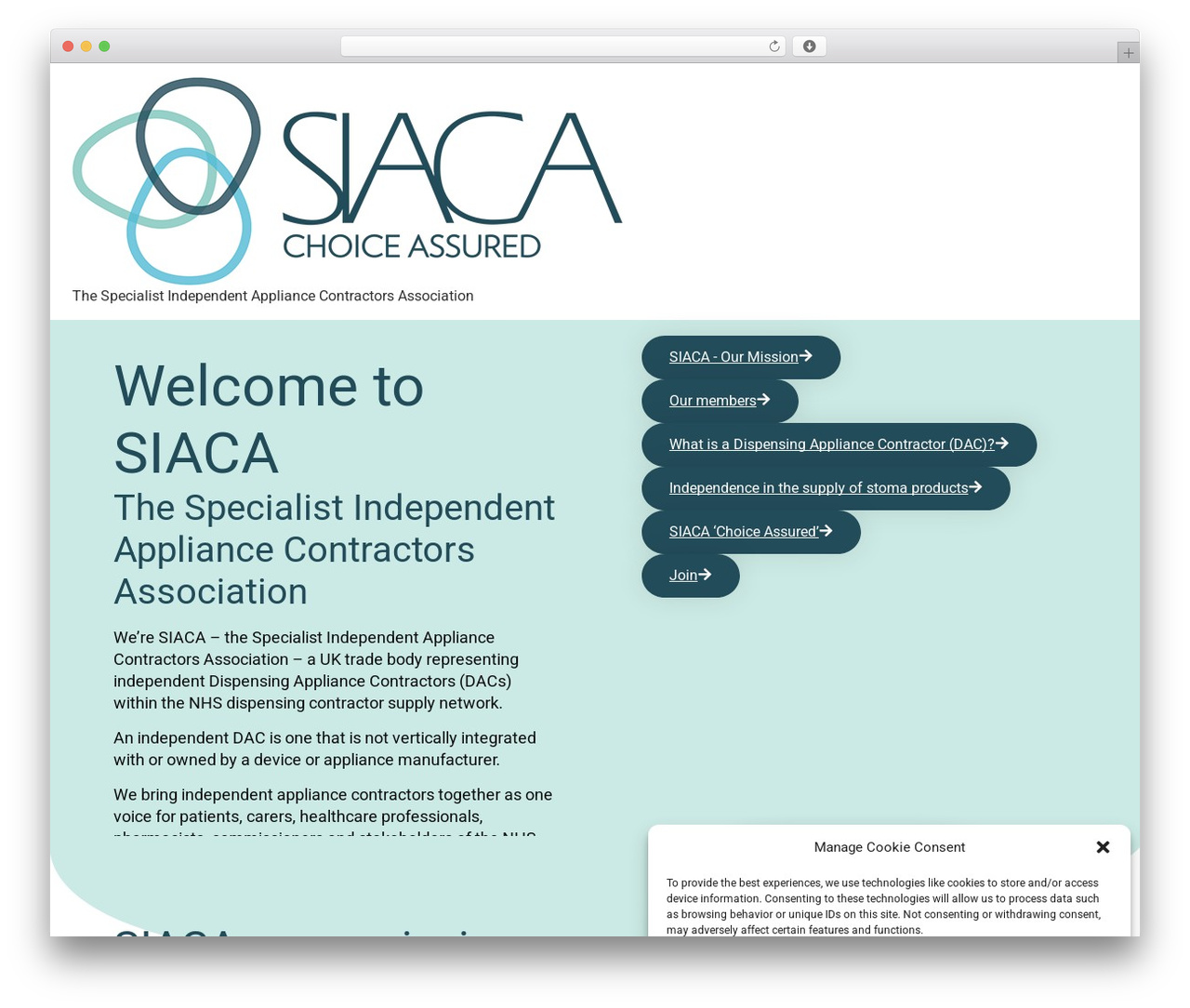 Hello Elementor WordPress theme - siaca.co.uk