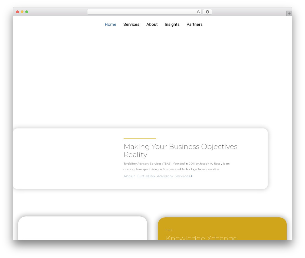 Hello Elementor WordPress theme - turtlebayadvisoryservices.com