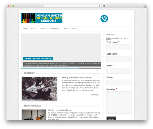Testimonial Slider (testimonial-slider) free WordPress plugin - duncansmithguitars.com.au