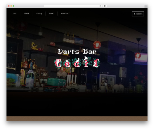 LIQUEUR WordPress theme - dartsbarcecil.com