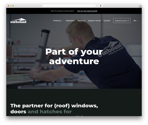 Outbound WordPress theme - outbound.eu