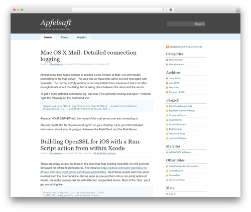 simpleX WordPress theme - deelen.de