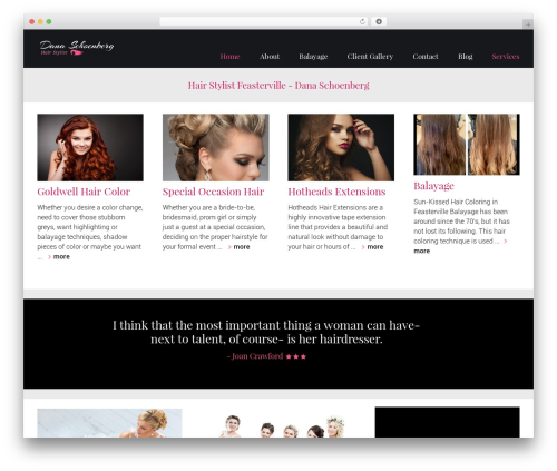 Theme WordPress Hairdo - danahairstylist.com