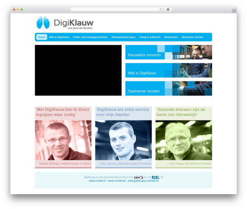 Ultimatum WordPress theme design - digiklauw.com