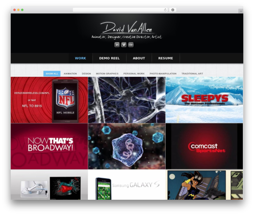 WordPress theme cherry - davidvanallen.com