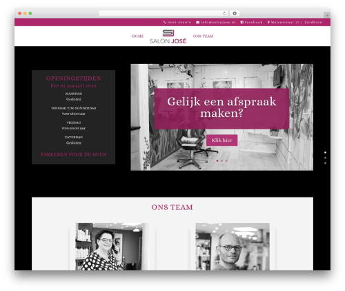 WordPress theme Divi - salonjose.nl