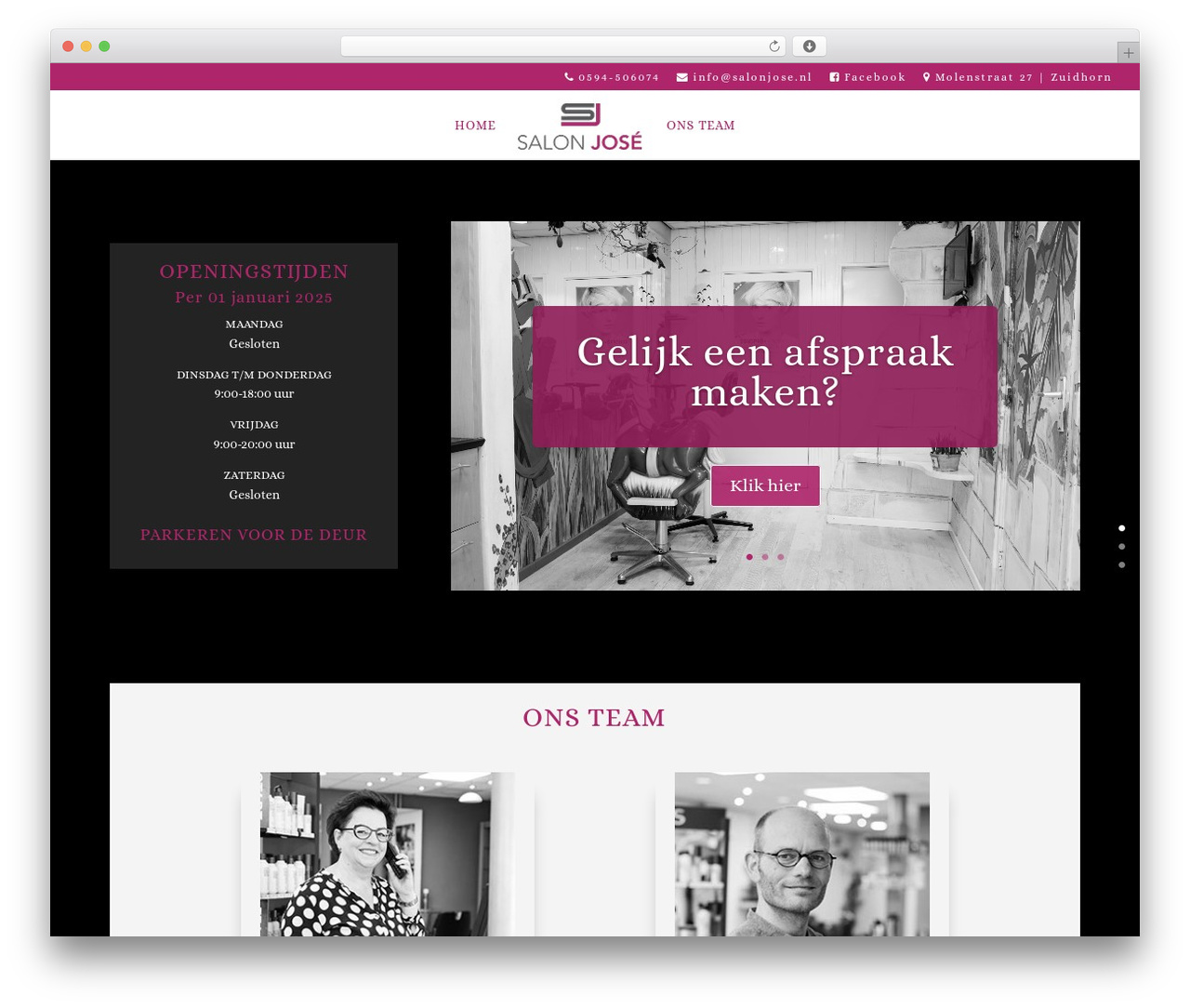 WordPress theme Divi - salonjose.nl