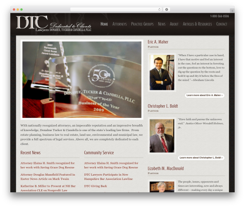 WordPress theme DTC - dtclawyers.com
