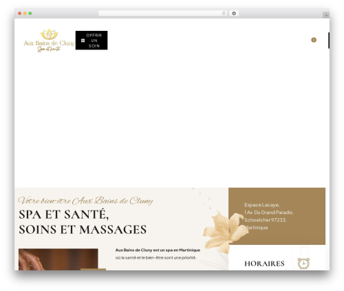 WordPress theme Solox - bainsdecluny.fr