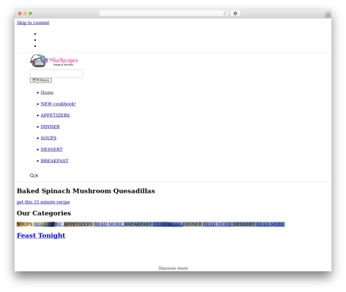 Tasty recipes WordPress plugin - miarecipes.com