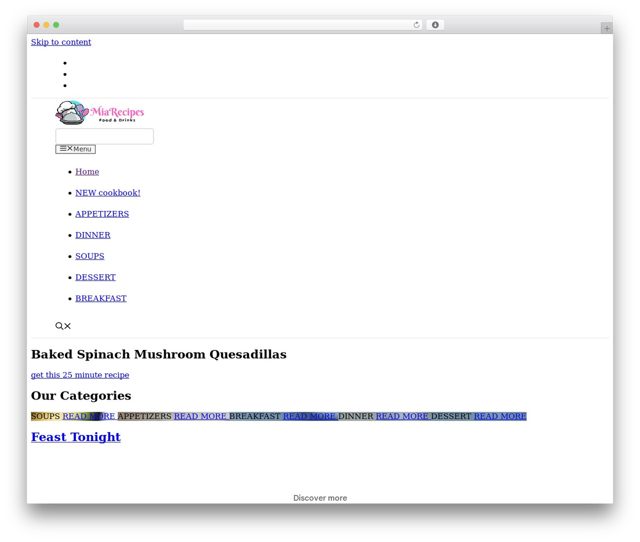 WordPress website theme GeneratePress - miarecipes.com WordPress website theme GeneratePress - miarecipes.com
