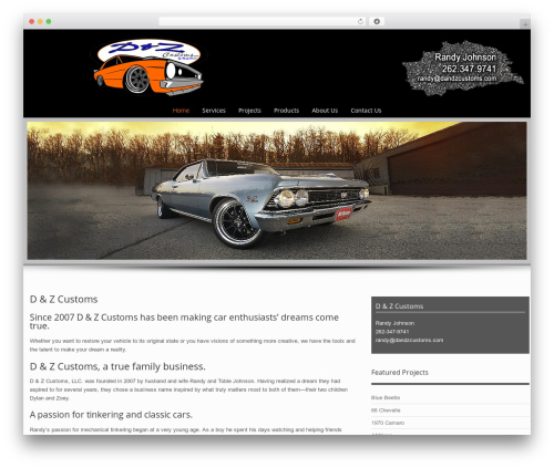 WP theme Preference Pro - dandzcustoms.com