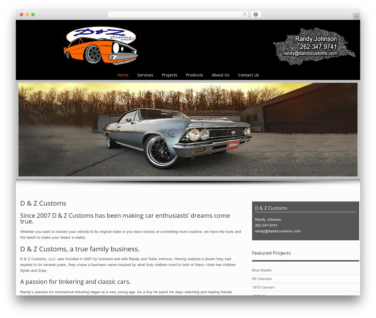 WP theme Preference Pro - dandzcustoms.com