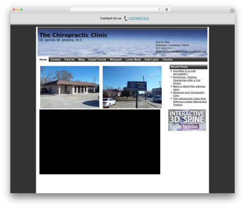 Chiropractor2Web WordPress website theme - deridderchiropractic.net