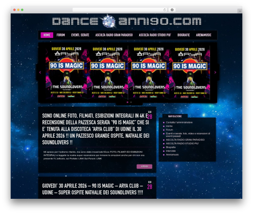 Dance Floor WordPress theme design - danceanni90.com