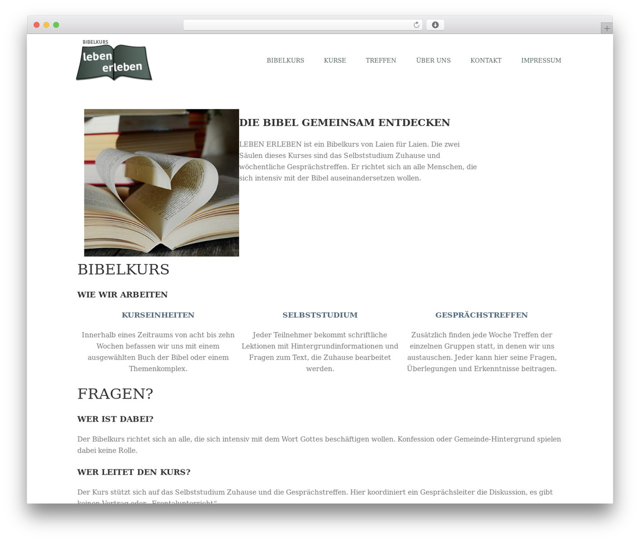 OlympusWP WordPress theme - bibelkurs-leben-erleben.com