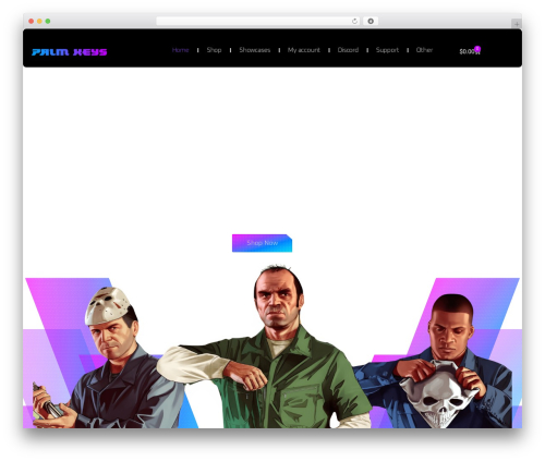 Theme WordPress Galactic - palmkeys.com