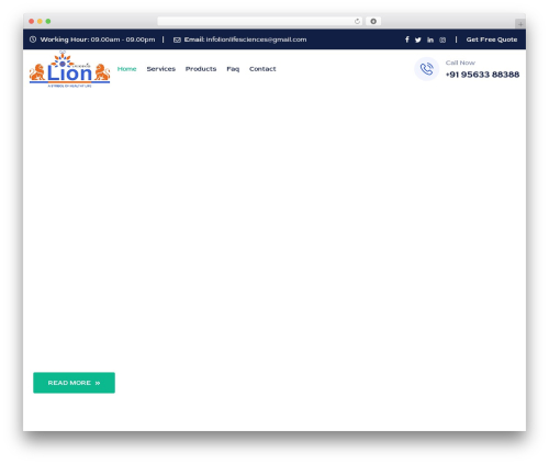 Theme WordPress Labtory - lionlifesciences.com