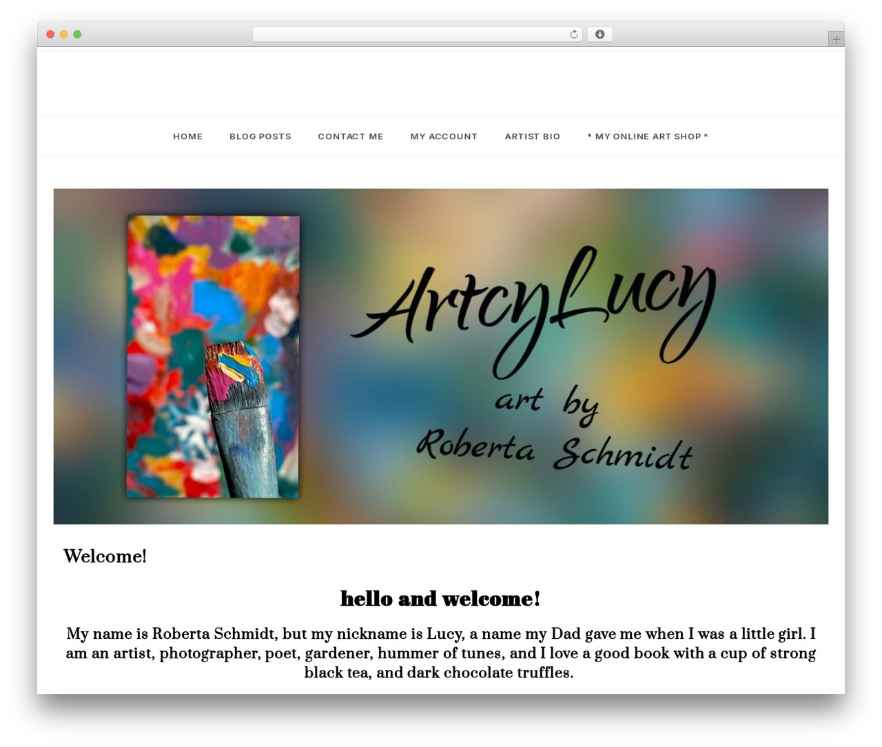 WordPress theme Polite Minimal - artcylucy.com