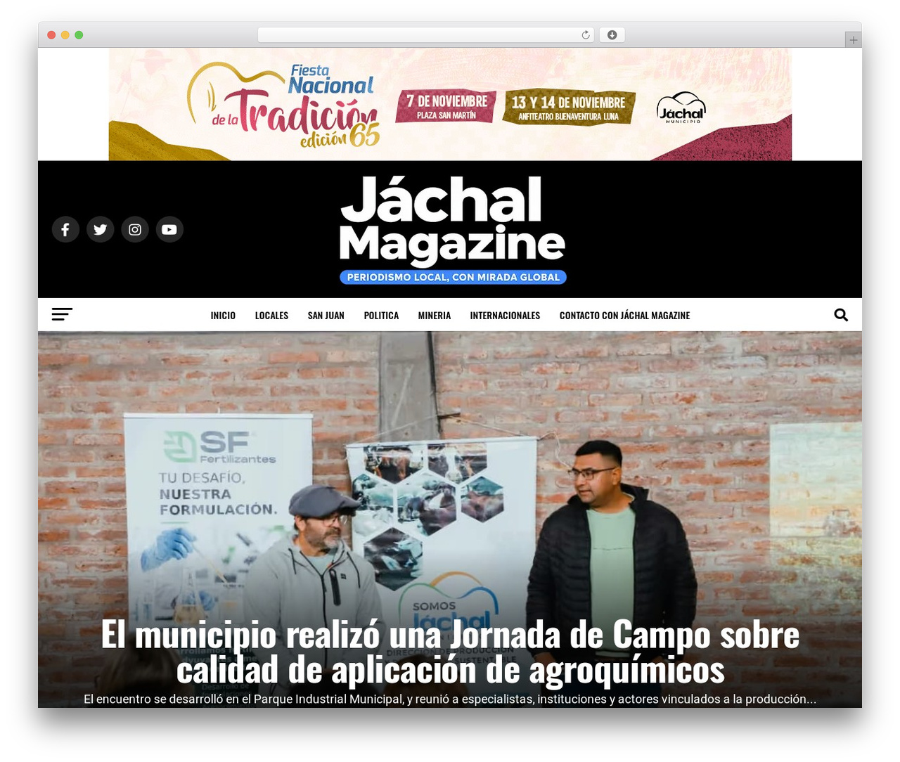 Zox News WordPress theme - jachalmagazine.com.ar