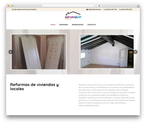Aton theme WordPress - reformarte.es
