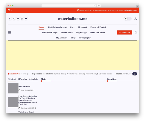 Blogsy free website theme - waterballoon.me Blogsy free website theme - waterballoon.me