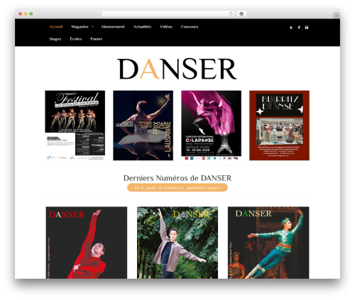Catalina WordPress theme - dansermag.com