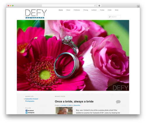 Toggler WordPress plugin - defyphotography.com