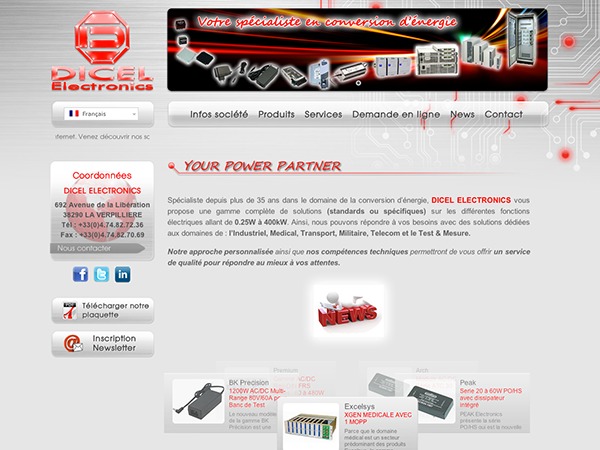 Dicel Electronics WordPress theme Dicel Electronics WordPress theme