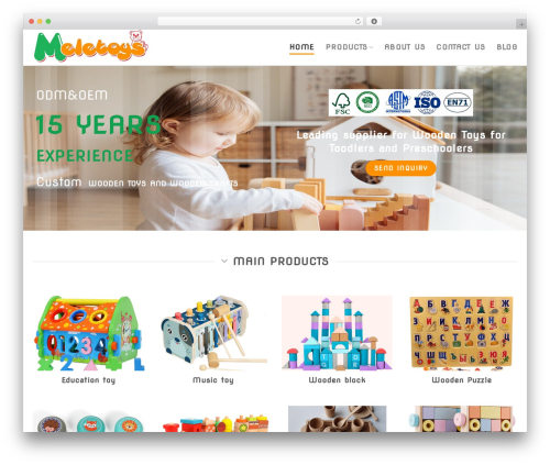 Flatsome top WordPress theme - meletoys.com