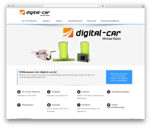 Heavenly theme WordPress - digital-car.de