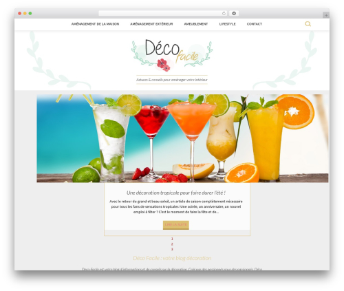 Master Thème WordPress blog theme - deco-facile.fr