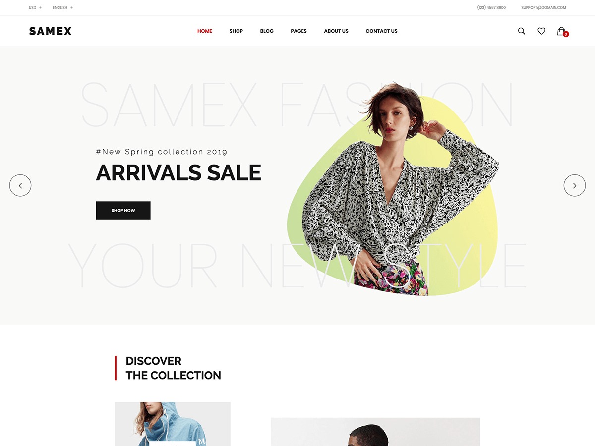 Samex WordPress ecommerce theme by snstheme