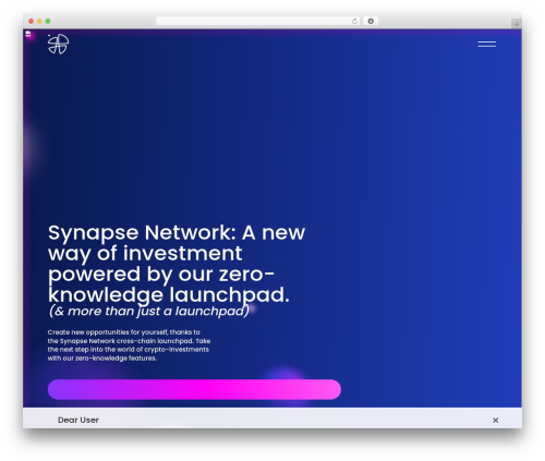 Synapse WordPress theme - synapse.network