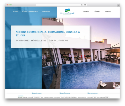Thème client WordPress page theme - quartet-conseil.com