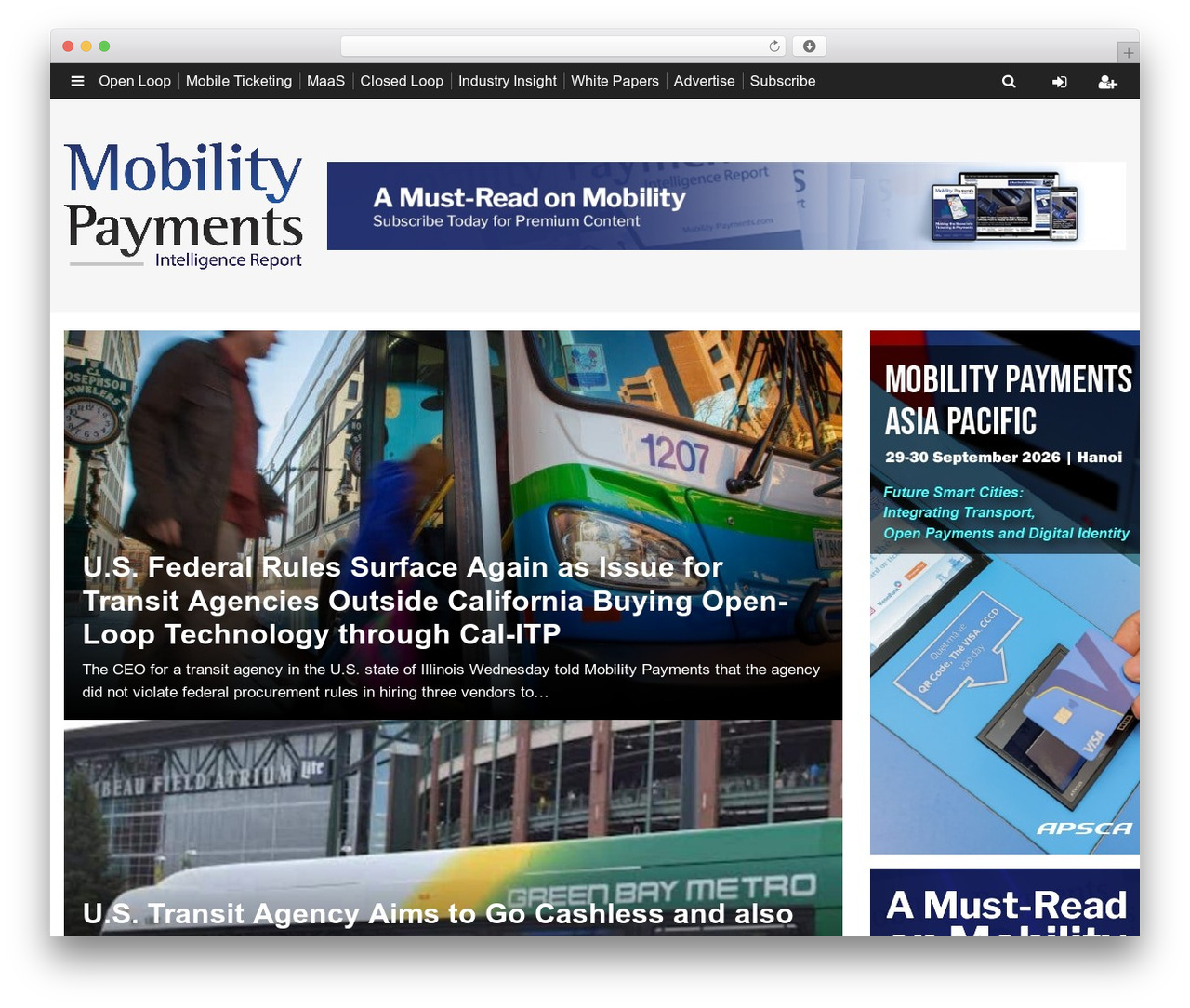 Theme WordPress IntelligenceReport - www.mobility-payments.com