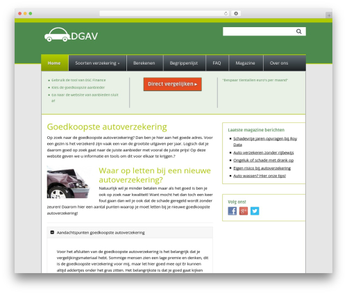 Versatile WordPress theme - de-goedkoopste-autoverzekering.net